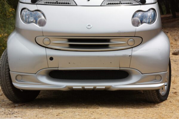 Frontspoiler for Smart Fortwo 450 in color river silver