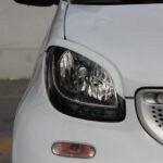 Headlight eyebrows for Smart Fortwo 453 coupé and cabrio in color white acrylic