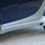 Side skirts in color river silver for Smart Fortwo 450 cabrio